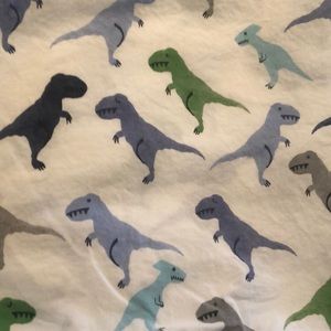 Pottery Barn Dinosaur 100% organic cotton sheets